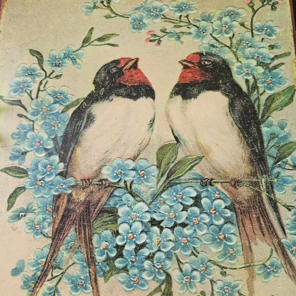 French Decor Bundle - Birds Metal Plaque, Tea Towel - Swallows, Topiary, Floral
